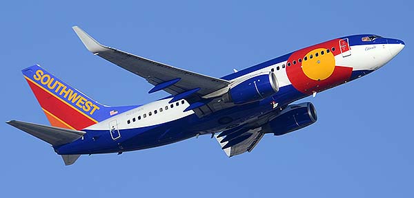Southwest Boeing 737-7H4 N230WN Colorado One, Phoenix Sky Harbor, December 22, 2014
